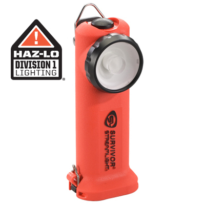 LUCE AD ANGOLO RETTO SURVIVOR® :: RICARICABILE O ALCALINO