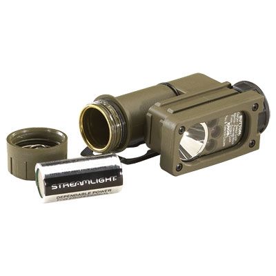 Linterna táctica militar Streamlight Sidewinder con cabeza articulada Coyote