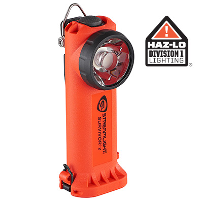 SURVIVOR® X RIGHT ANGLE LIGHT :: RECHARGEABLE OR ALKALINE