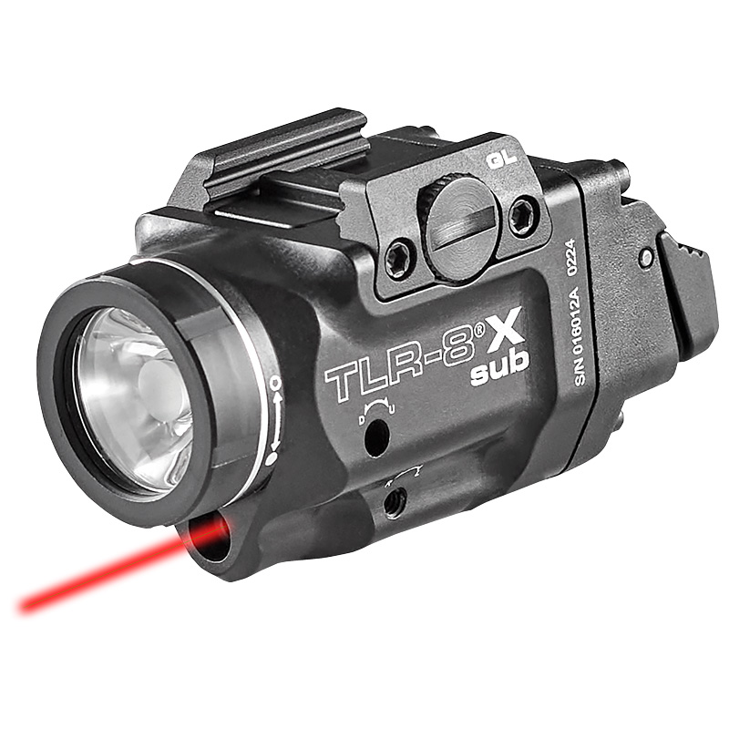 LAMPE POUR ARME DE POING SUB-COMPACTE TLR-8® X AVEC LASER ROUGE
