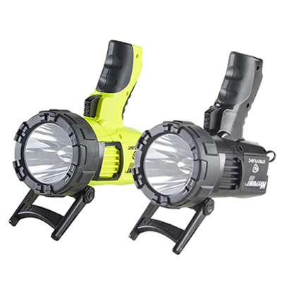 Luz enfocada Waypoint 400 amarillo y negro